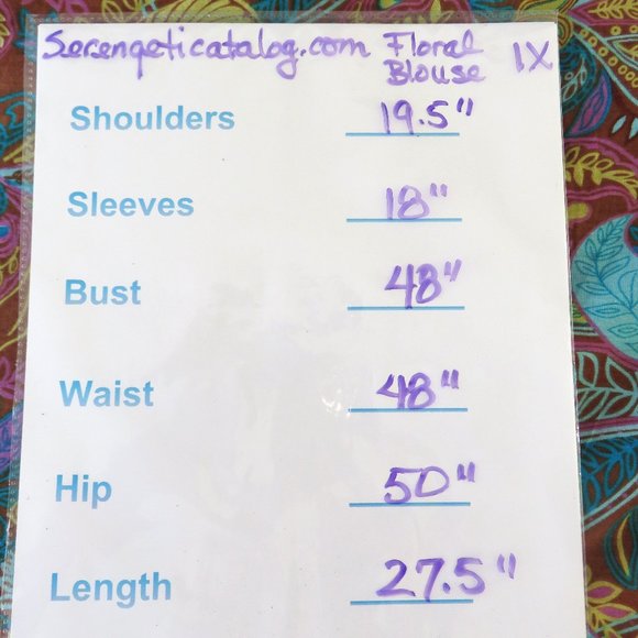 Brown and Aqua Paisley Leaf Floral Summer Fall Blouse.........425 - Picture 7 of 7